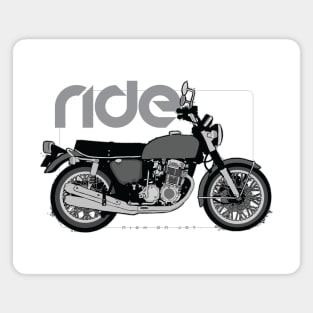 Ride cb750 four bw Magnet